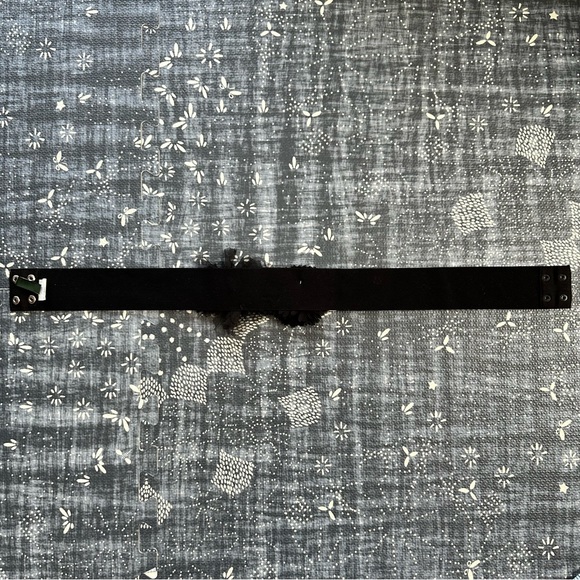 J. Crew Embelleished Black Elastic Waist Belt Small - Picture 4 of 6